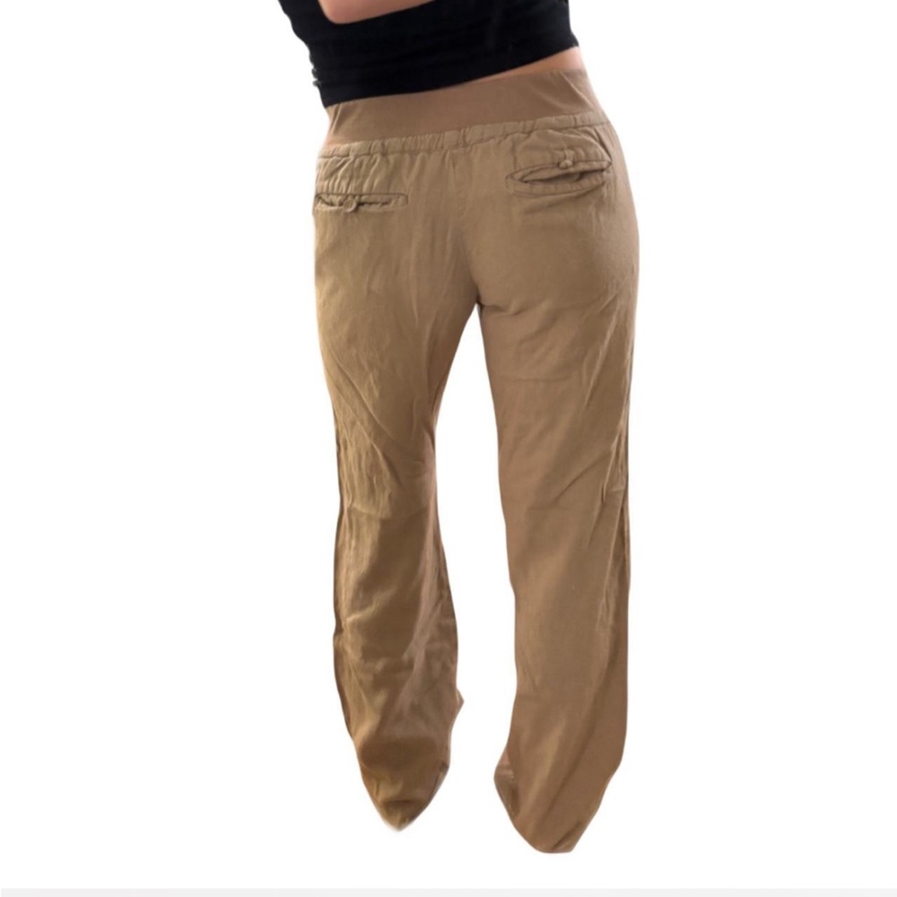 Beige Drawstring Lounge Pants - Picture 3 of 8